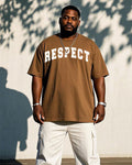 Big & Tall Brown Graphic Jeans for big men view 1