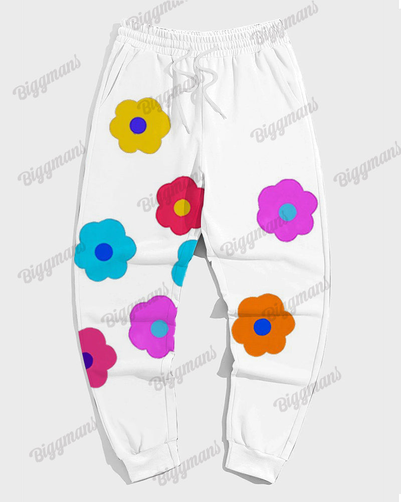 Big & Tall Graphic Hoodie Sweatpants Set for big men view 3