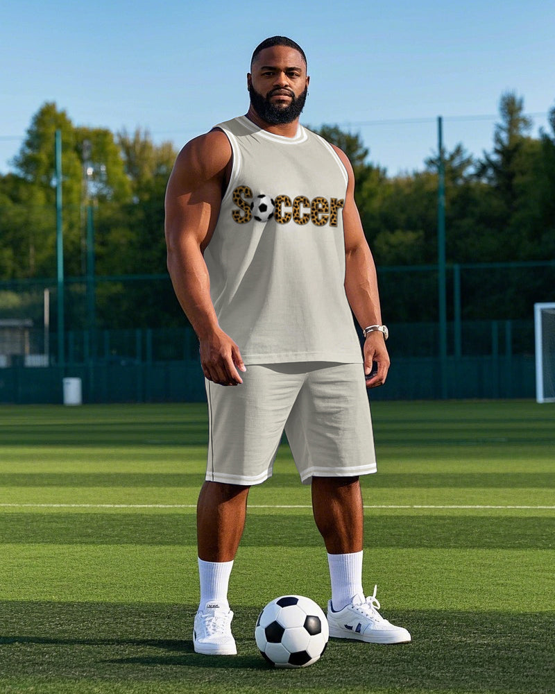 Big & Tall Graphic Athletic Two-piece Set for big men view 1