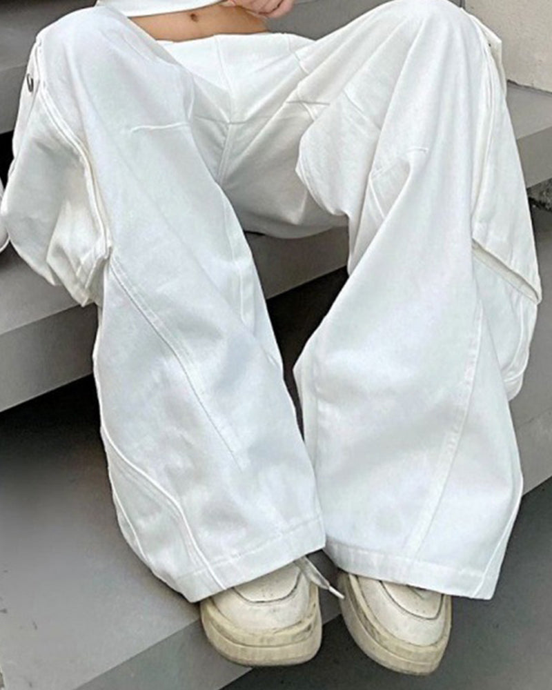 Big & Tall White Denim Jeans for big men view 4