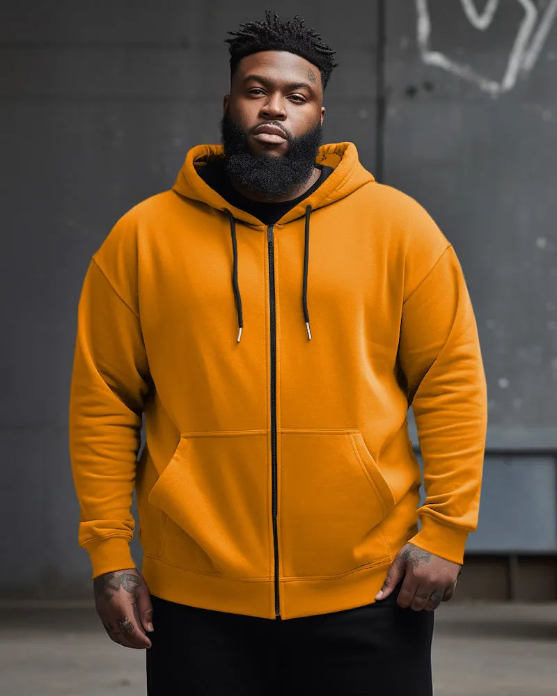 Big & Tall Solid Color Streetwear Hoodie for big men view 11