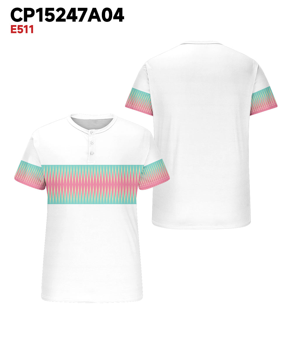 Big & Tall Red Green Gradient T-Shirt for big men view 3