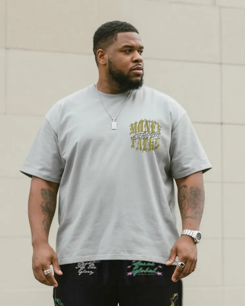 Big & Tall Streetwear Two-piece Set for big men view 2