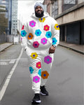 Big & Tall Graphic Hoodie Sweatpants Set for big men view 1