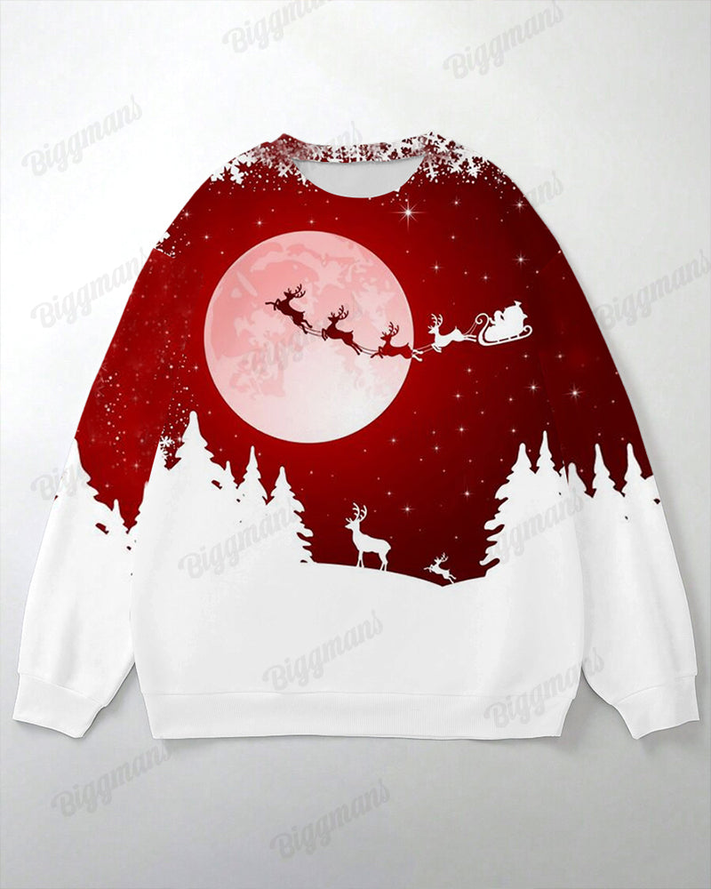 Big & Tall Red Graphic Hoodie for big men view 3
