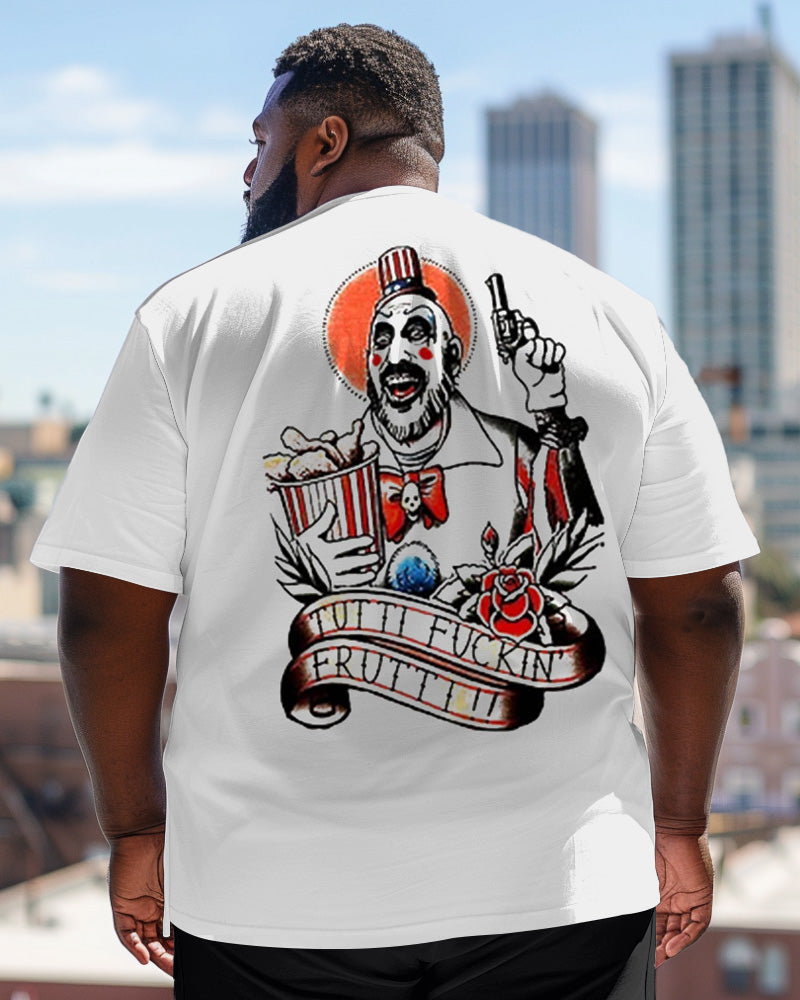 Big & Tall Graphic Streetwear Vintage T-Shirt for big men view 2
