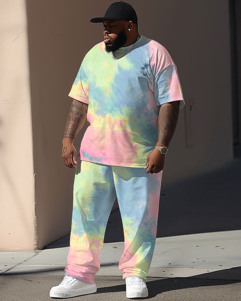 Big & Tall Hawaiian Graphic Two-piece Set for big men view 1