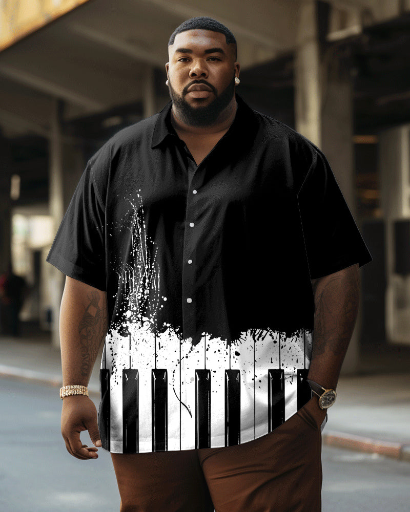 Big & Tall Vintage Short Sleeve Shirt for big men