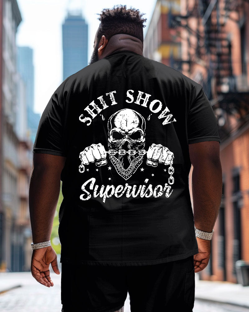 Big & Tall Skull T-Shirt for big men view 1