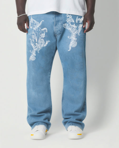 Big & Tall Denim Streetwear Jeans for big men