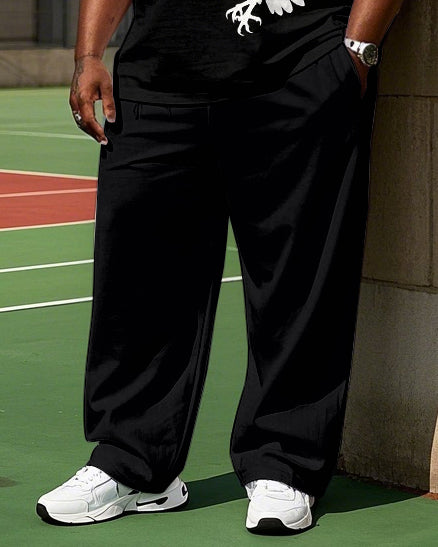 Big & Tall Graffiti T-Shirt Pants Set for big men view 3