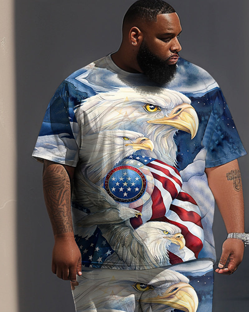 Big & Tall Graphic Two-piece Set for big men view 2