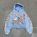 Big & Tall Blue Streetwear Hoodie for big men