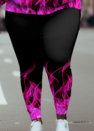 Big & Tall Graffiti Hoodie Sweatpants Set for big men view 7
