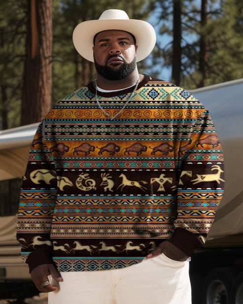 Big & Tall Western Colorblock Men's Clothing for big men