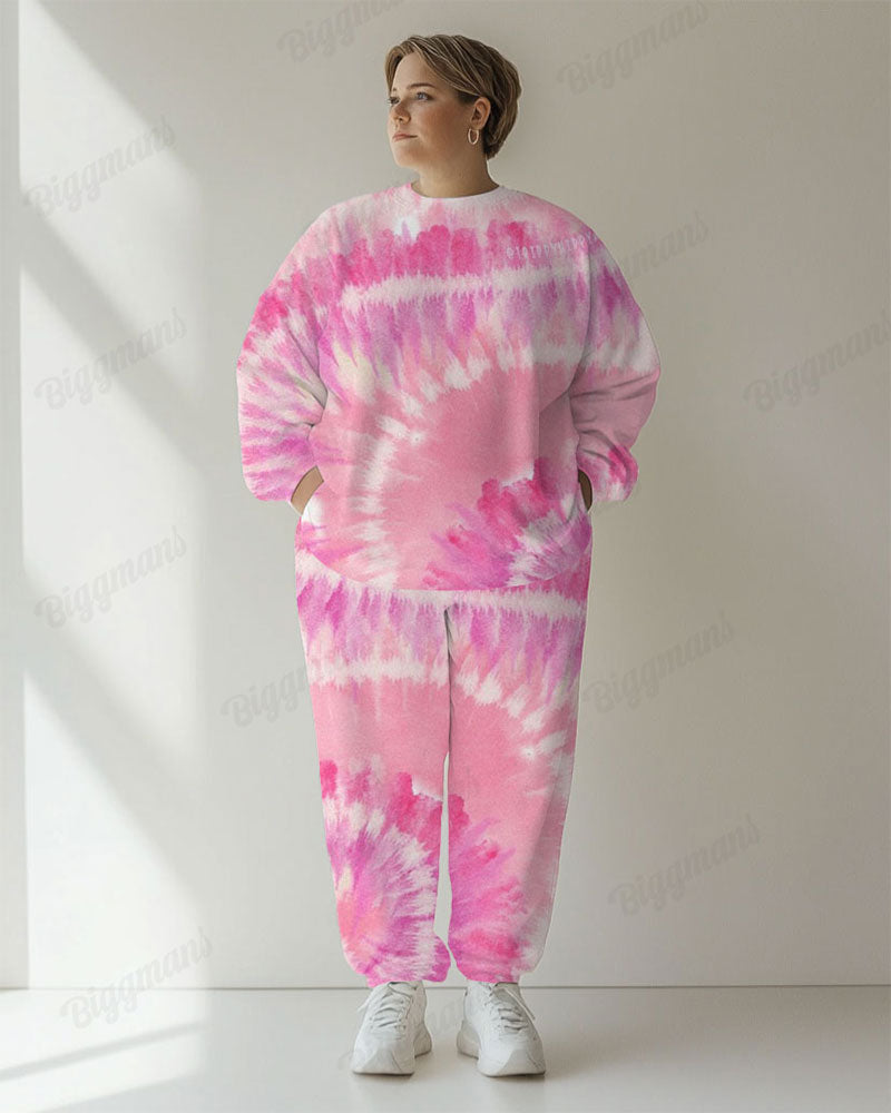 Big & Tall Gradient Graphic Hoodie Sweatpants Set for big men view 1