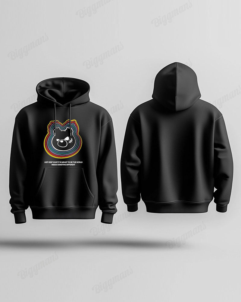Big & Tall Graphic Hoodie Sweatpants Set for big men view 5