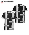 Big & Tall Black Striped Graphic T-Shirt for big men view 3