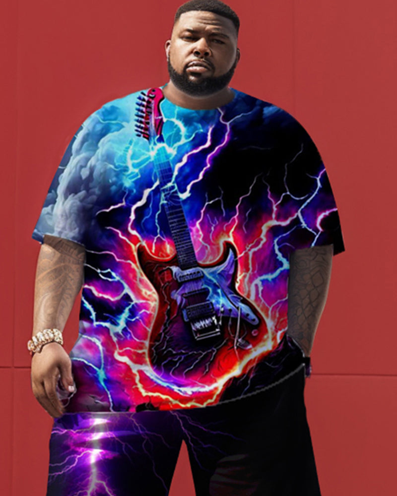 Big & Tall Graphic Two-piece Set for big men view 2