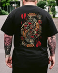 Big & Tall Graphic Streetwear Skull T-Shirt for big men view 1