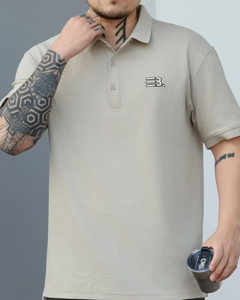 Big & Tall Business Casual Streetwear Polo Shirt for big men view 3