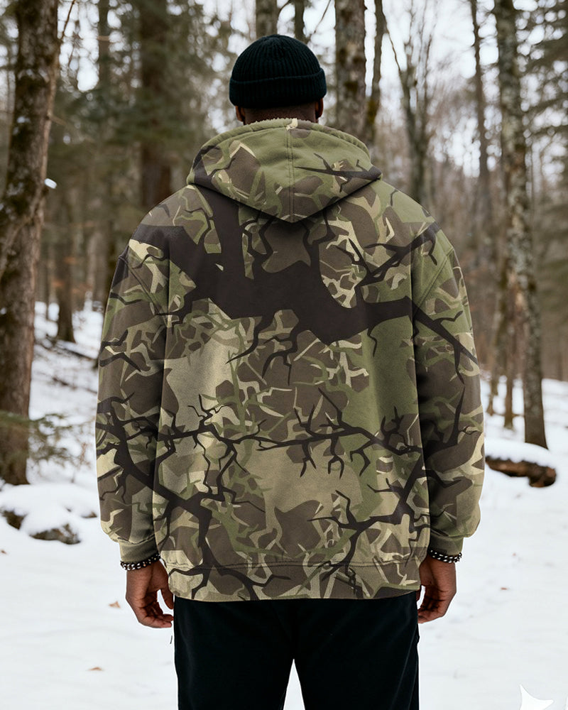 Big & Tall Graphic Camouflage Hoodie for big men view 6