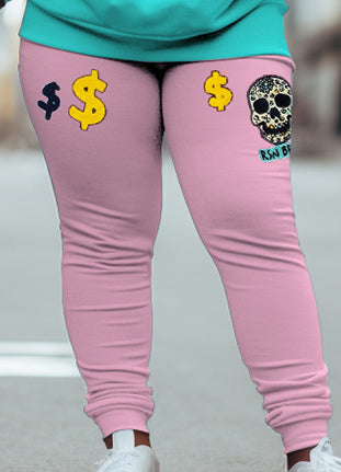 Big & Tall Skull Hoodie Sweatpants Set for big men view 7