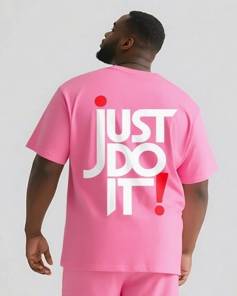 Big & Tall Graphic Streetwear Two-piece Set for big men view 10