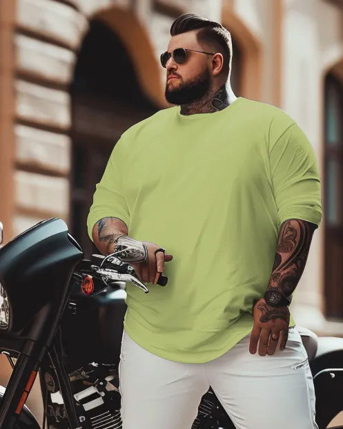 Big & Tall Solid Color T-Shirt for big men view 12