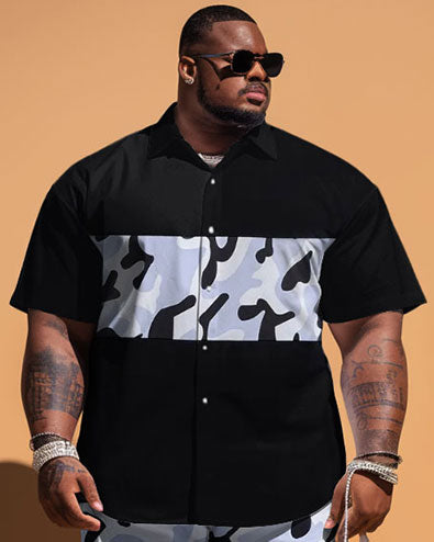 Big & Tall Graphic Camouflage Jeans for big men view 2