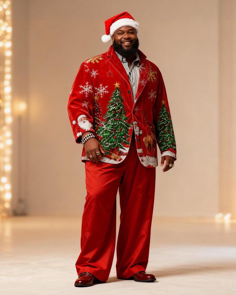 Big & Tall Graphic Vintage Two-piece Set for big men view 1