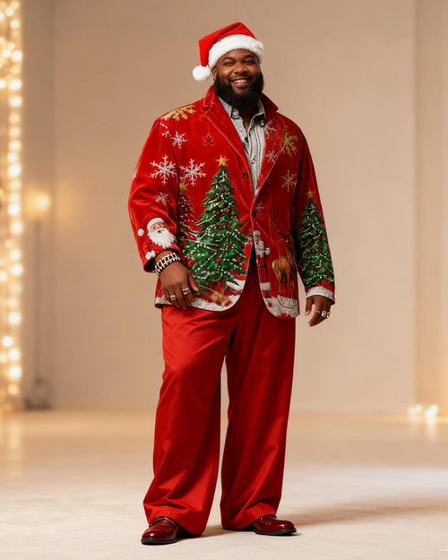 Big & Tall Graphic Vintage Two-piece Set for big men view 1