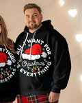 Big & Tall Graphic Hoodie Sweatpants Set for big men view 2