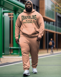 Big & Tall Graphic Hoodie Sweatpants Set for big men view 1