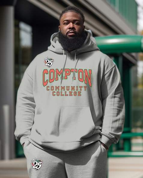 Big & Tall Graphic Athletic Hoodie Sweatpants Set for big men view 2