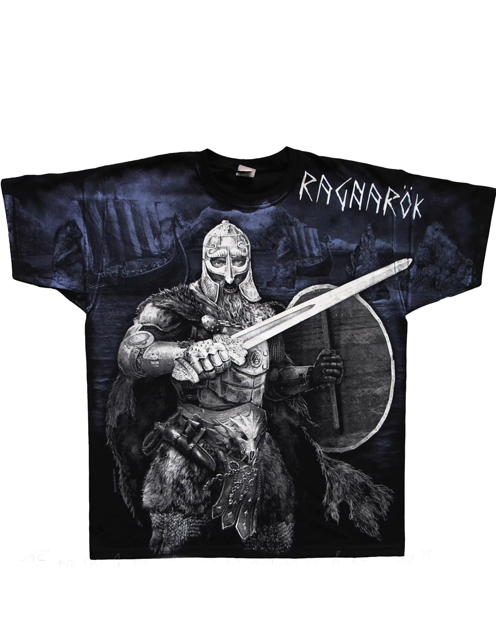 Big & Tall Black Streetwear T-Shirt for big men view 3