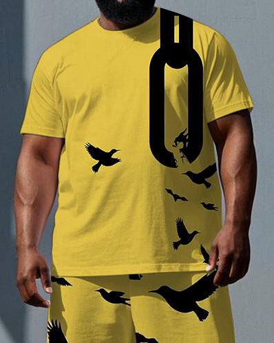Big & Tall Graphic Two-piece Set for big men view 2