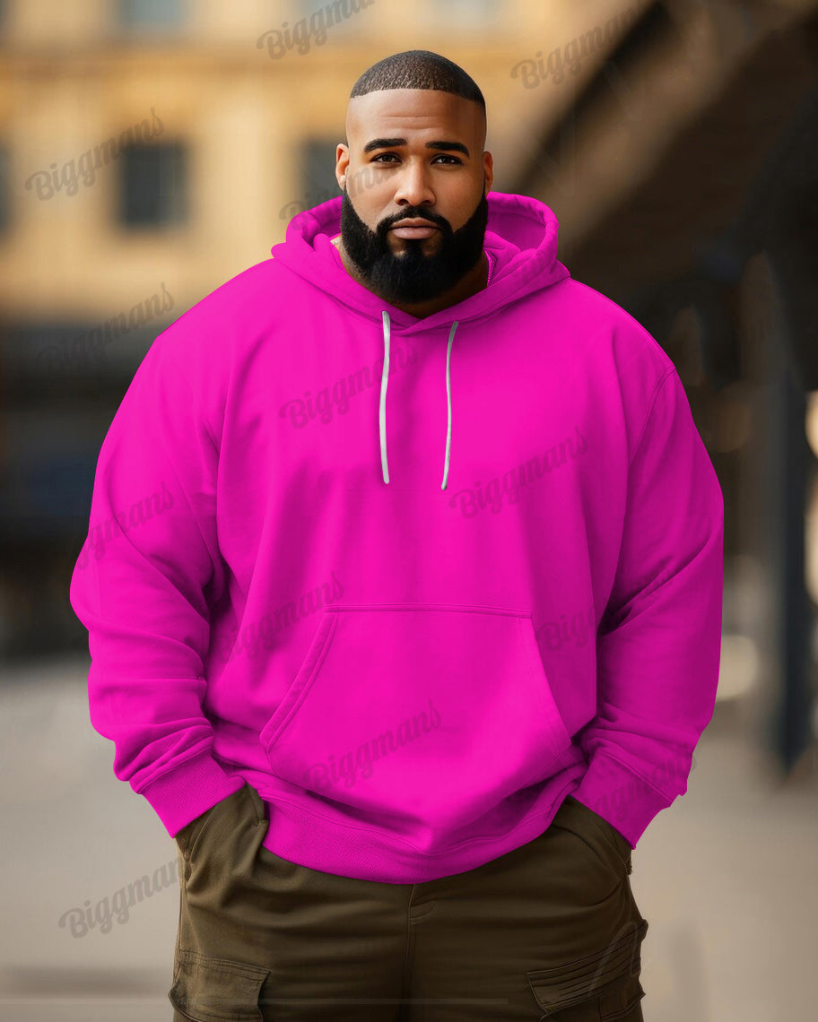 Big & Tall Solid Color Hoodie for big men view 17