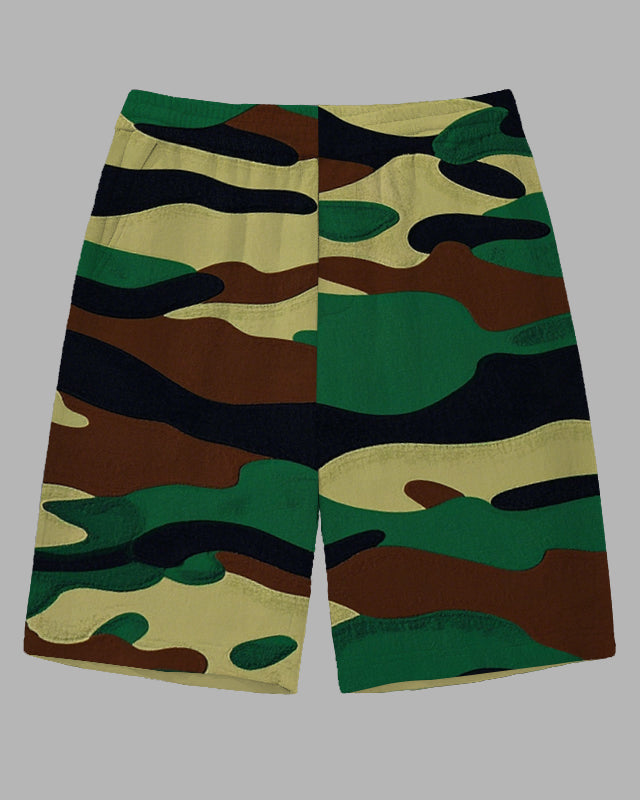Big & Tall Camouflage Streetwear Shorts for big men