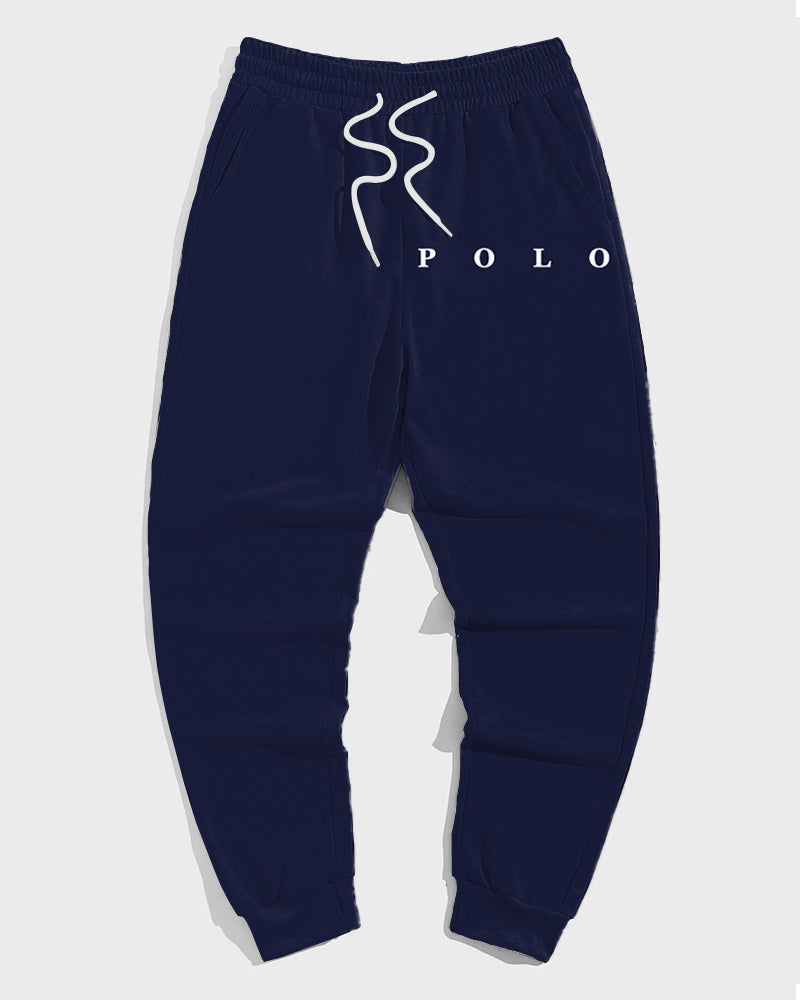 Big & Tall Blue Graphic Hoodie Sweatpants Set for big men view 4