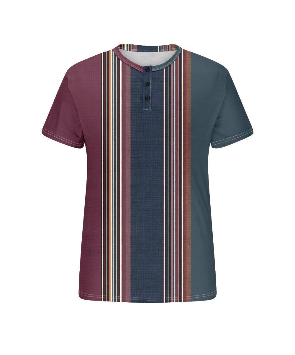 Big & Tall Blue Striped Graphic T-Shirt for big men view 4