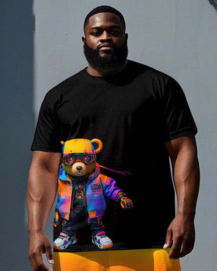 Big & Tall Gradient Streetwear Hoodie for big men view 2
