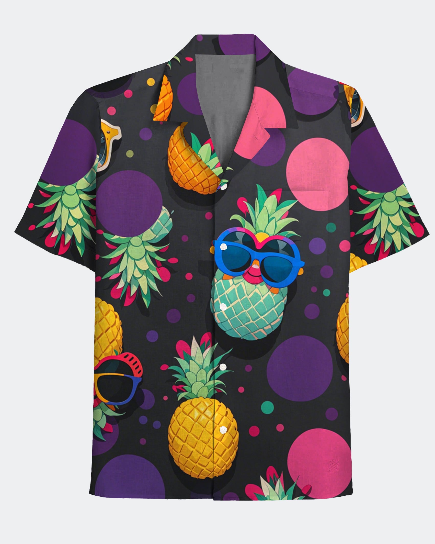 Big & Tall Geometric Graphic Short Sleeve Shirt for big men view 2