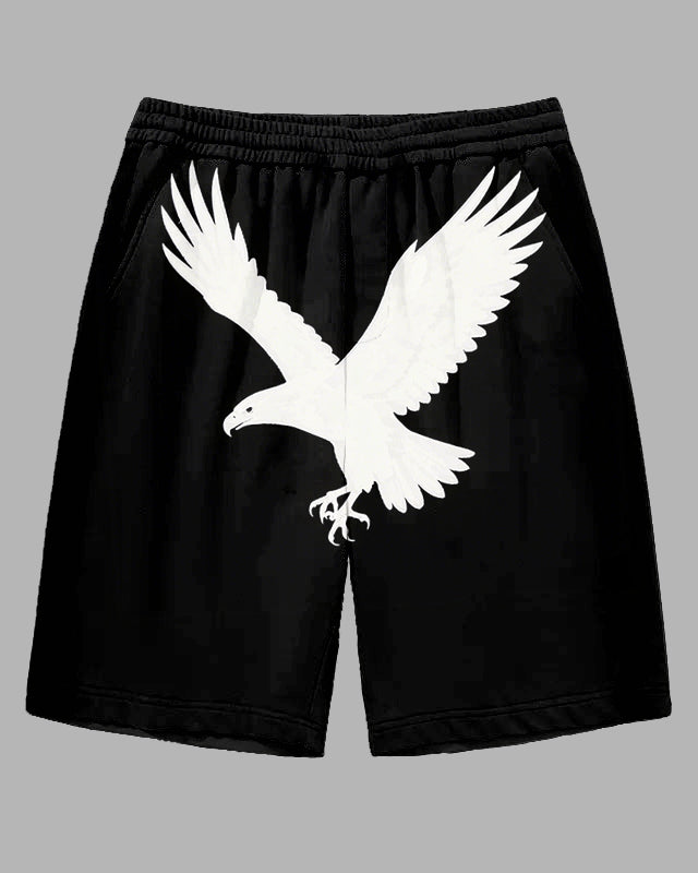 Big & Tall White Streetwear Shorts for big men