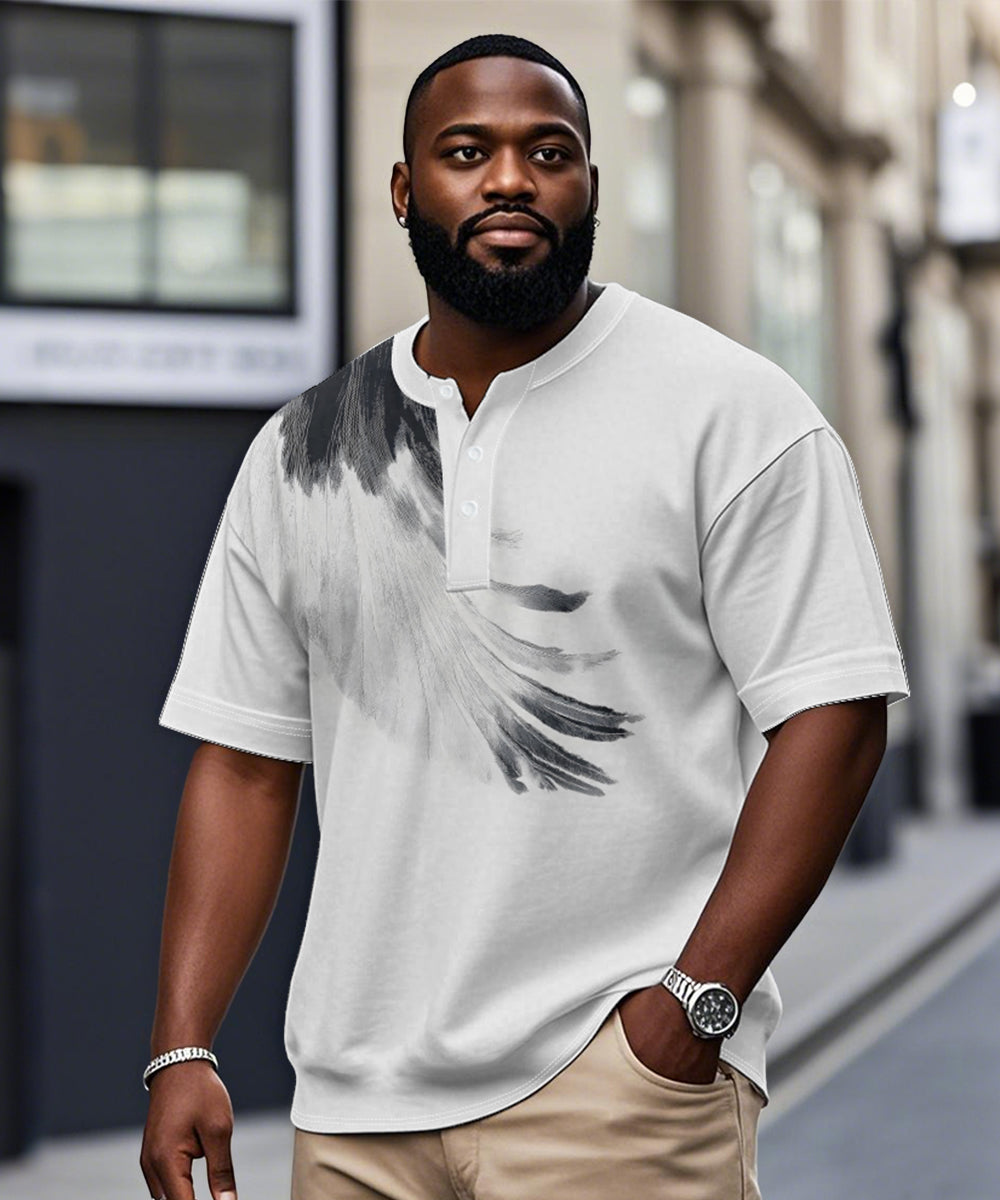 Big & Tall Geometric Graphic T-Shirt for big men view 1