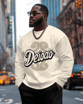 Big & Tall Graphic Streetwear Hoodie for big men