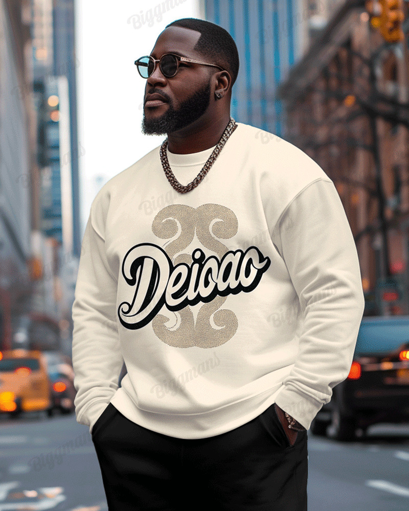 Big & Tall Graphic Streetwear Hoodie for big men