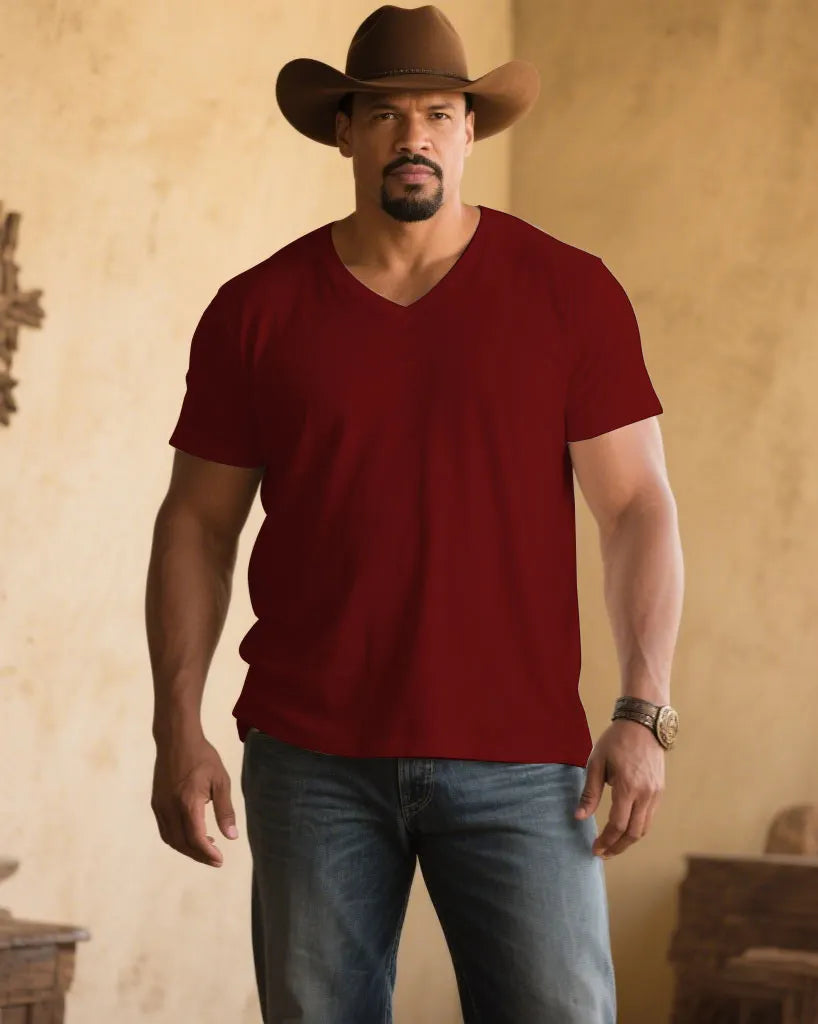 Big & Tall Solid Color T-Shirt for big men view 13