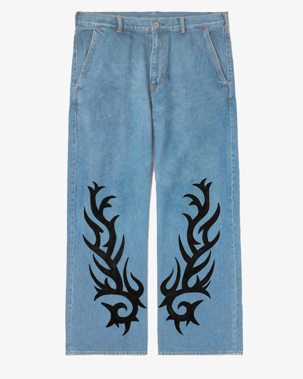 Big & Tall Denim Graphic Streetwear Jeans for big men view 2