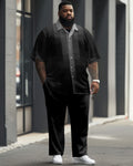 Big & Tall Geometric Graphic Business Casual Jeans for big men view 1
